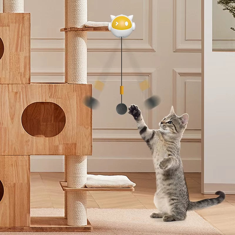 Automatic Lifting Cat Toy Ball Interactive Cat Ball Electric Lifting Pet Toy Hair Balls Self-Hilarious Electric Cat Balls Toys